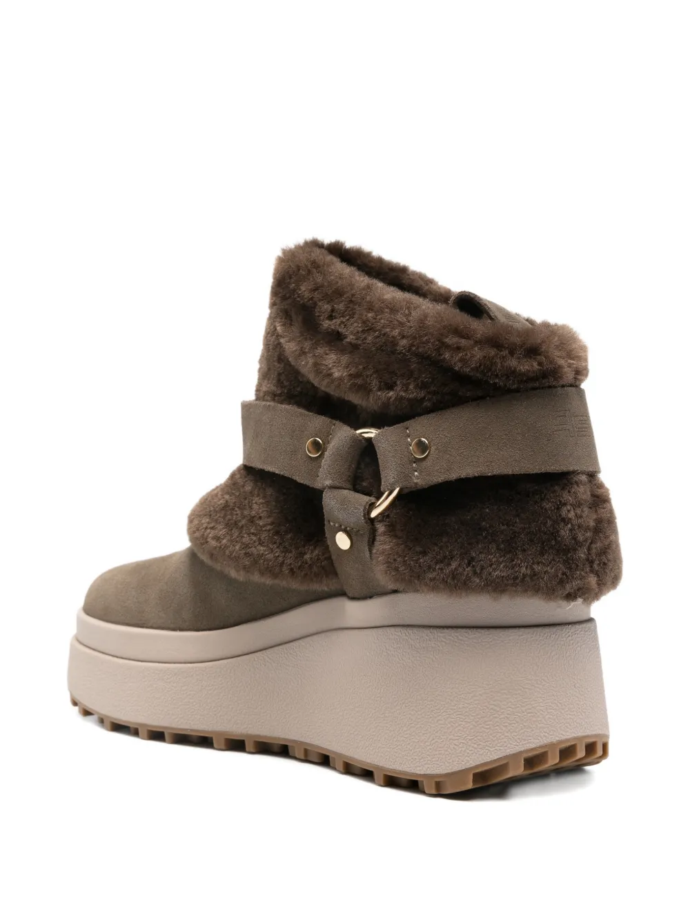 Ash 70mm Oxana 02 Buckle Ankle Boots In Green