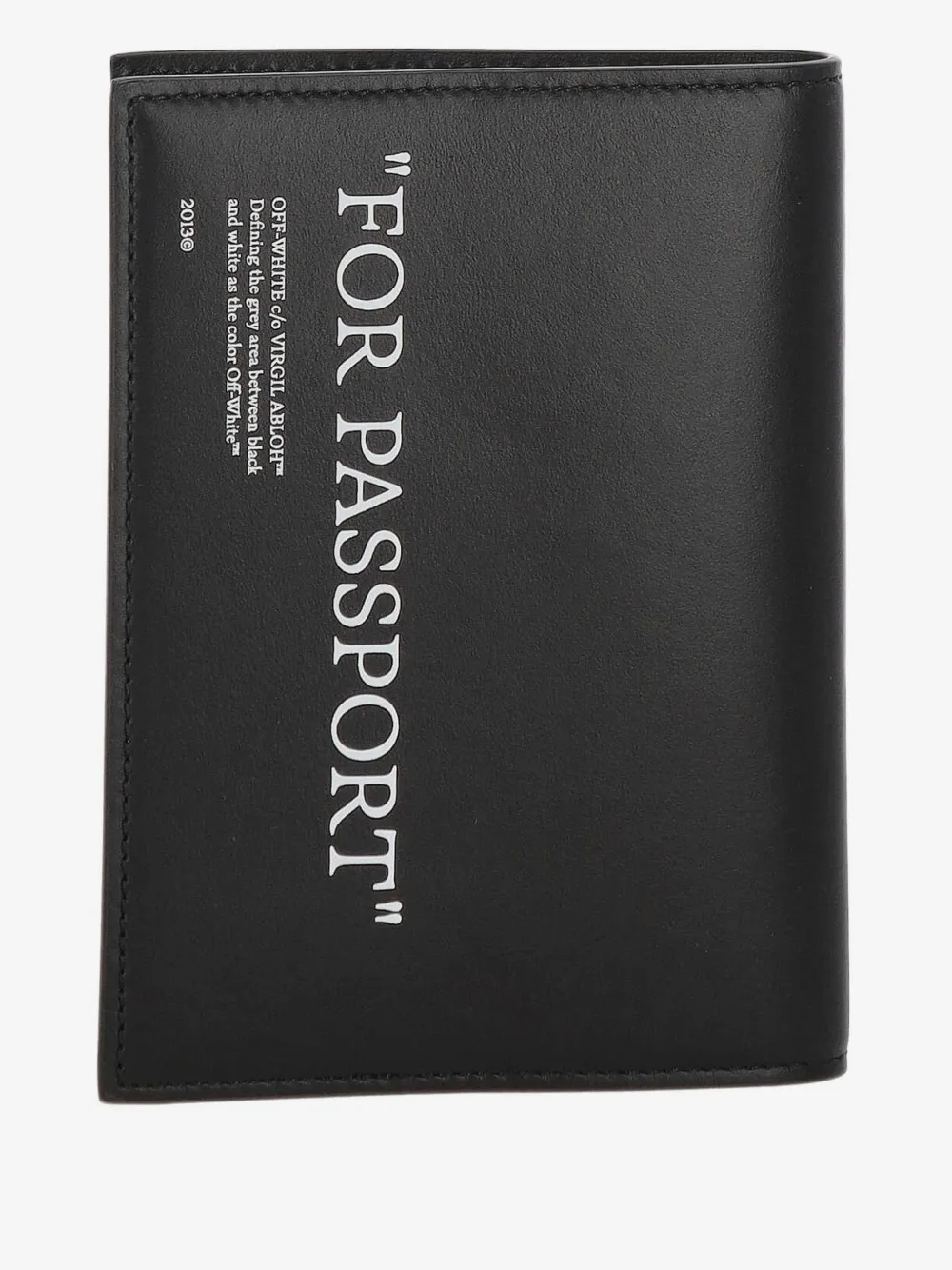 Off-White Quote 护照钱包 | 黑色 | Image 1