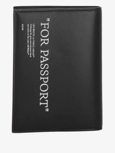 Off-White Quote passport wallet