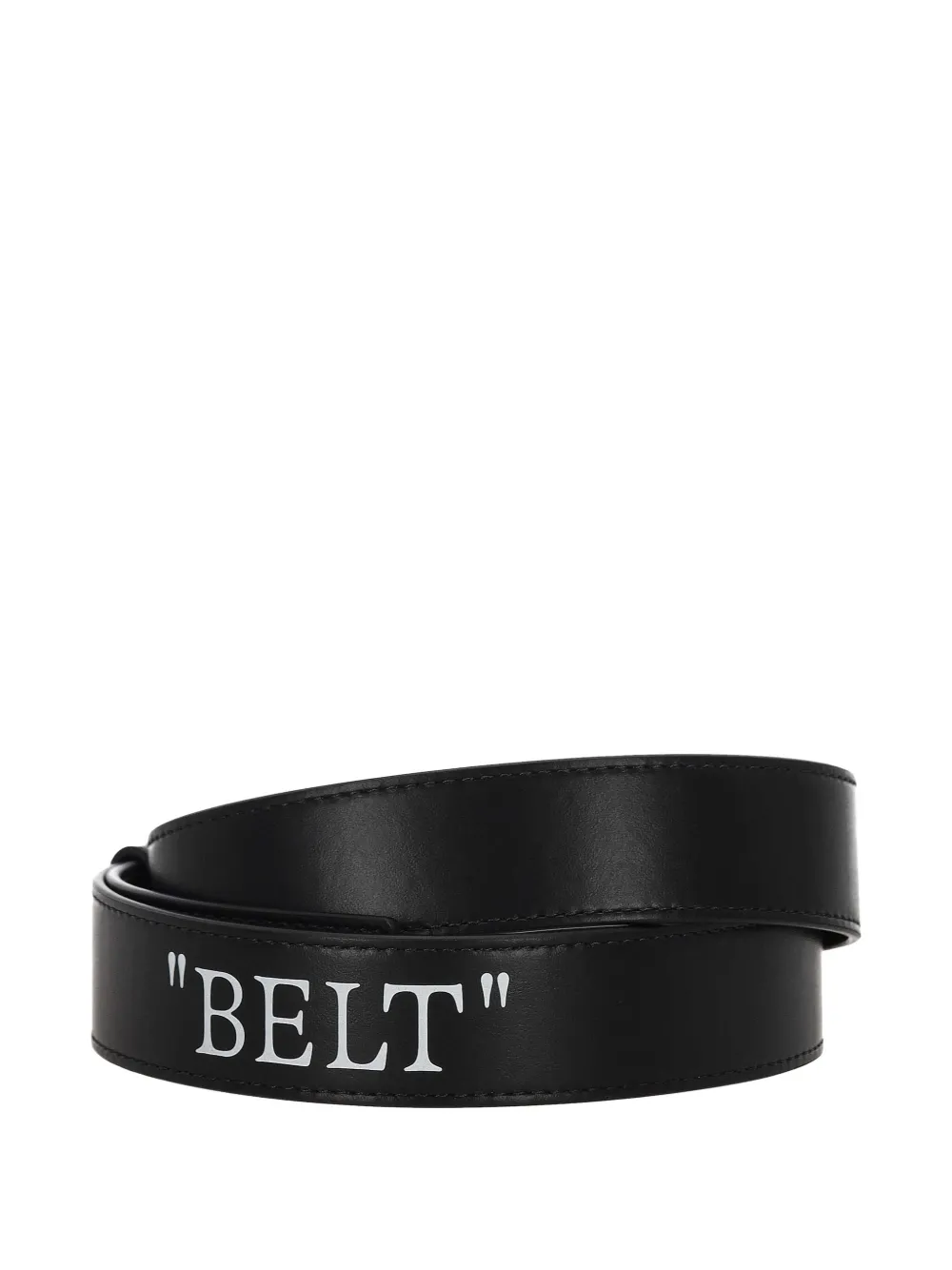 Off-White signature Arrows motif-buckle leather belt - Zwart