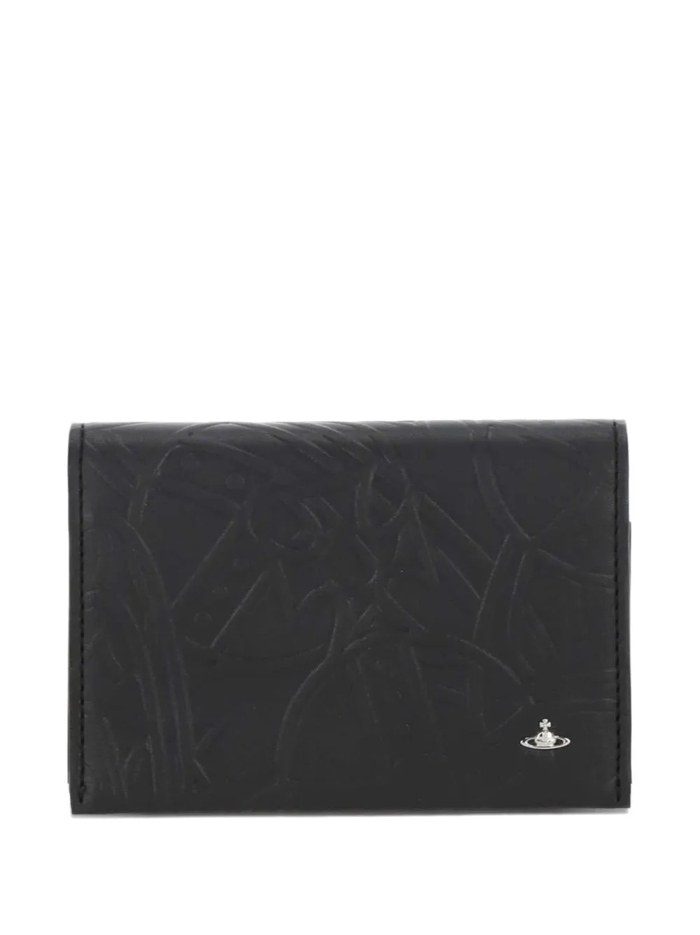 Vivienne Westwood Embossed-design Logo Wallet In Black
