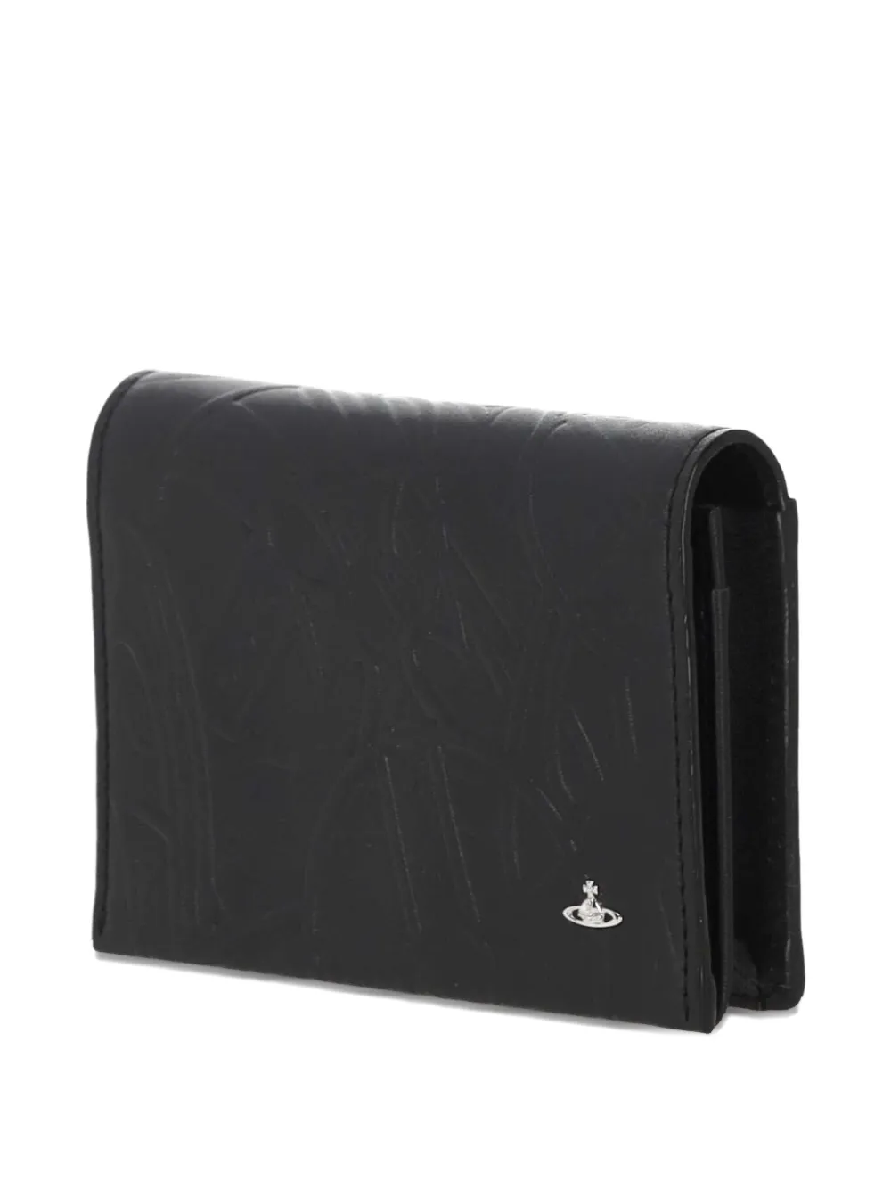 Vivienne Westwood Embossed-design Logo Wallet In Black