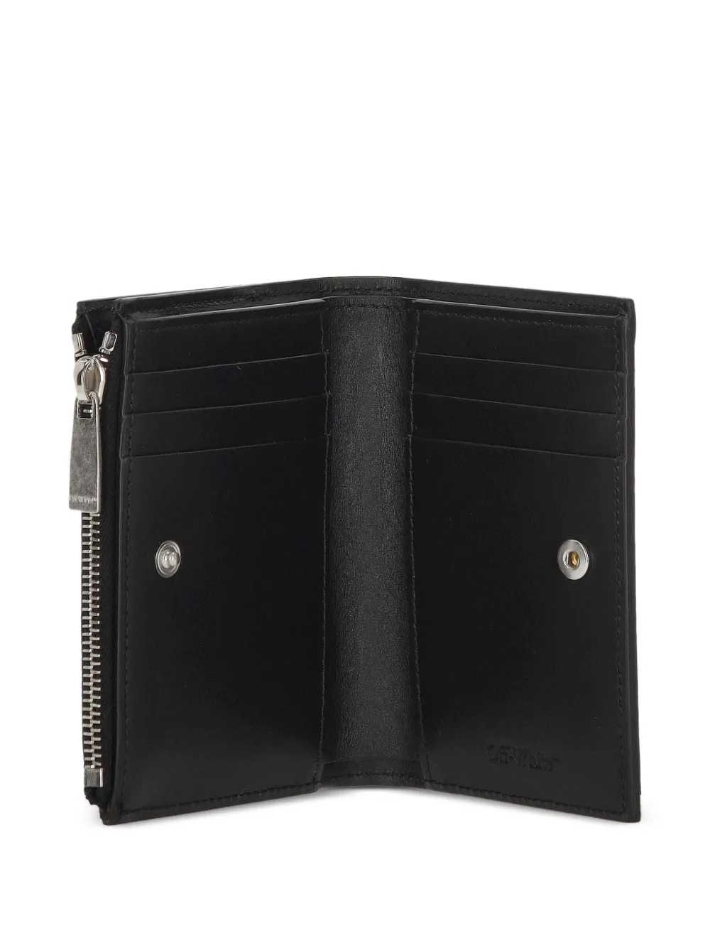 Off-White Portemonnee met Diag-streep Zwart