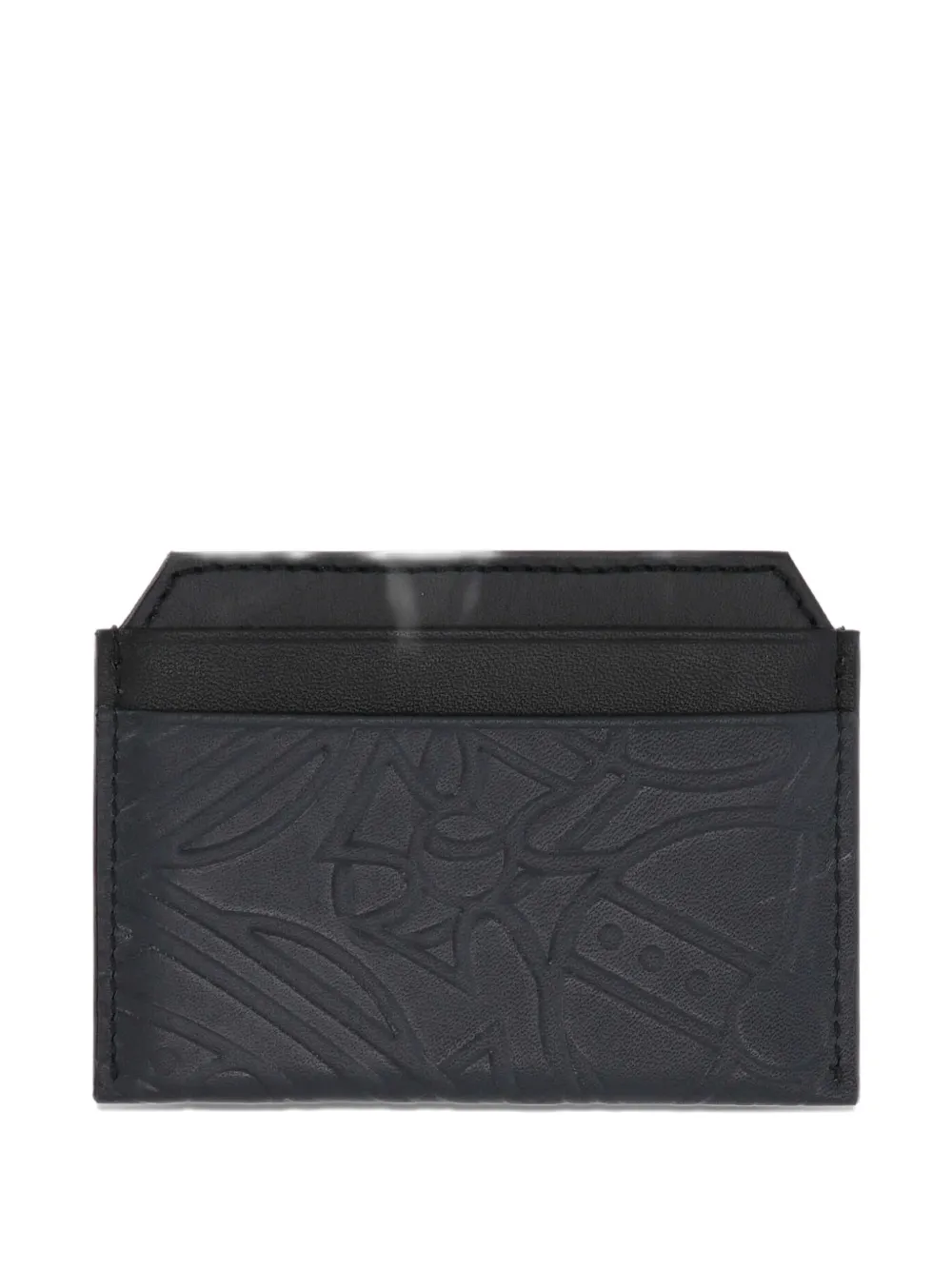 Vivienne Westwood Embossed-design Cardholder In Black
