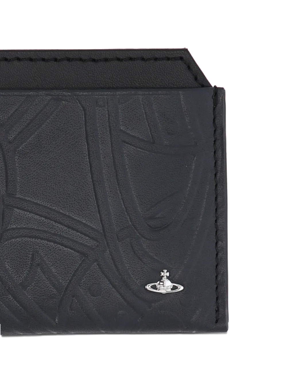 Vivienne Westwood Embossed-design Cardholder In Black