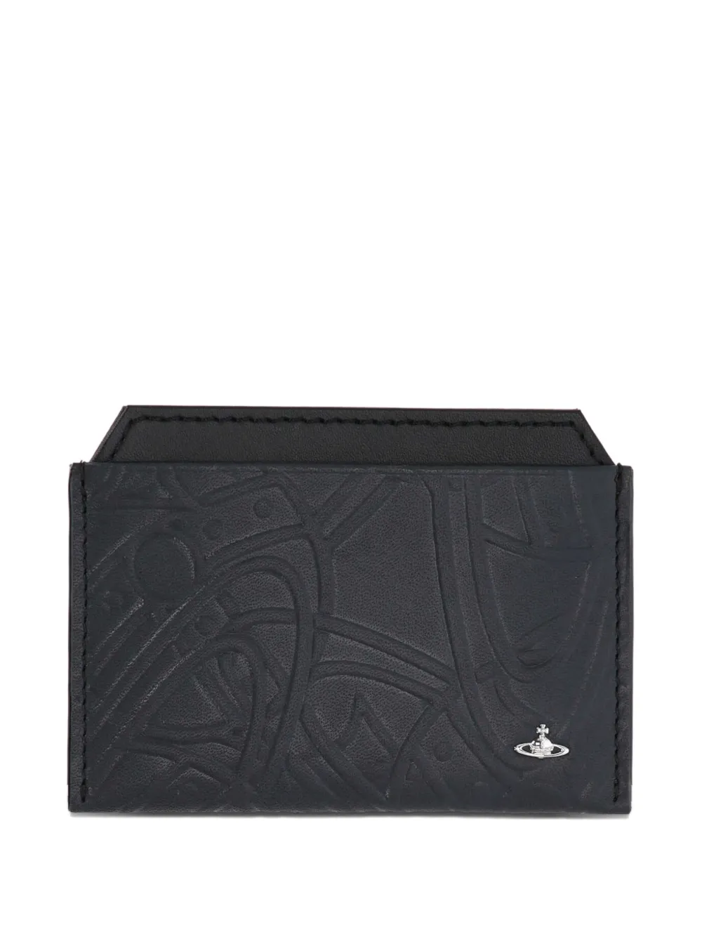 Vivienne Westwood Embossed-design Cardholder In Black