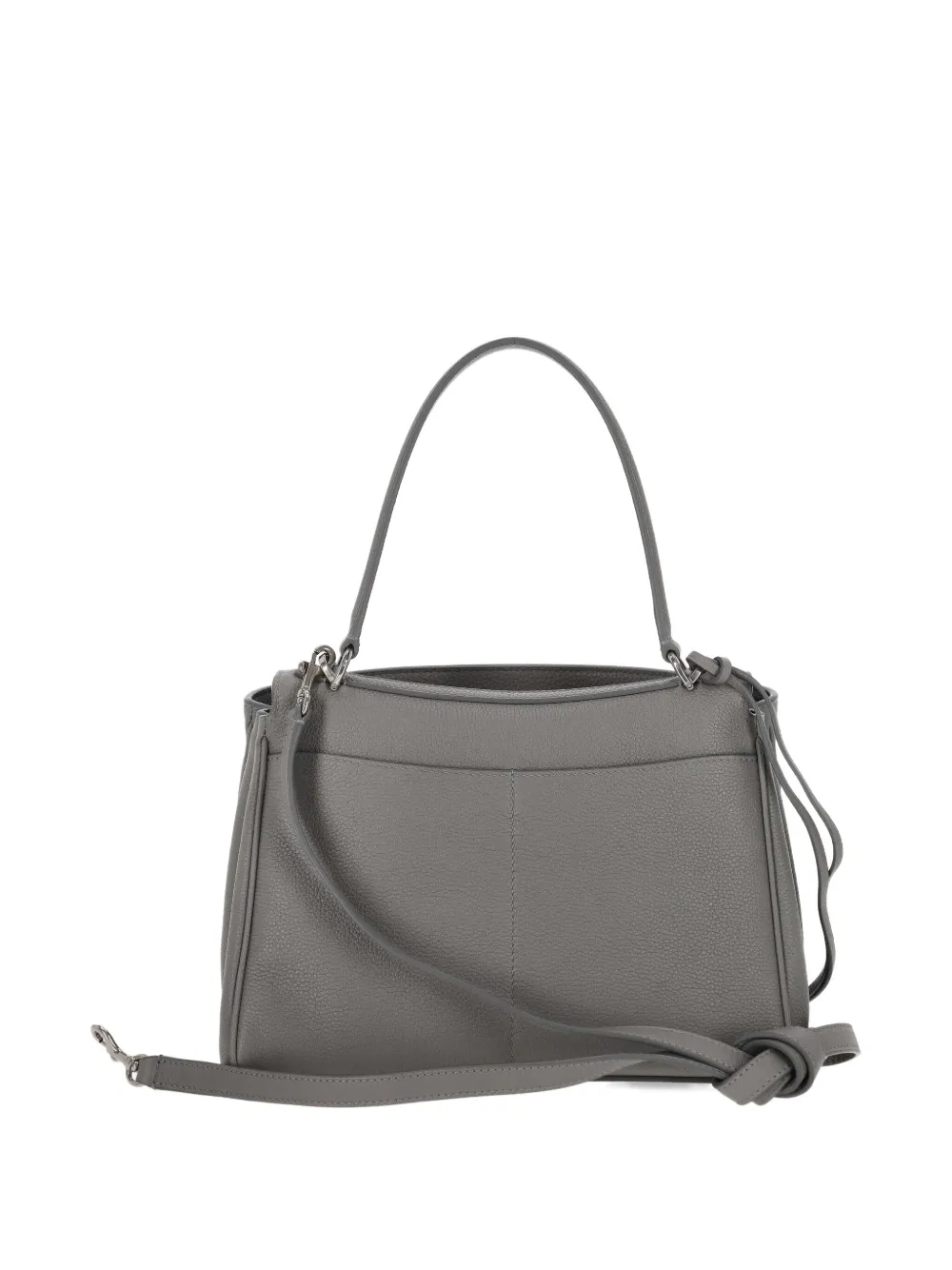 Balenciaga small side-snap leather tote bag - Grijs