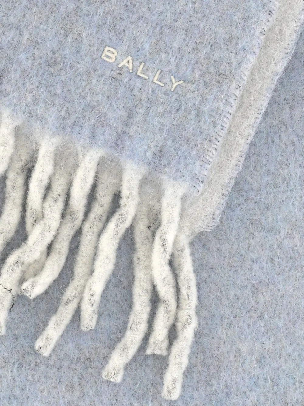 Bally fringed scarf - Blauw