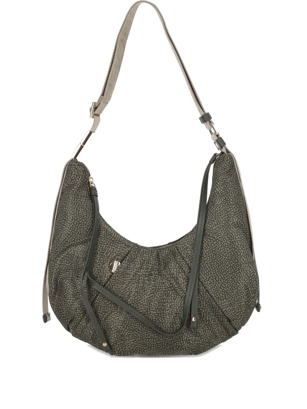 Borbonese Small Zip-fastening Shoulder Bag In Gray