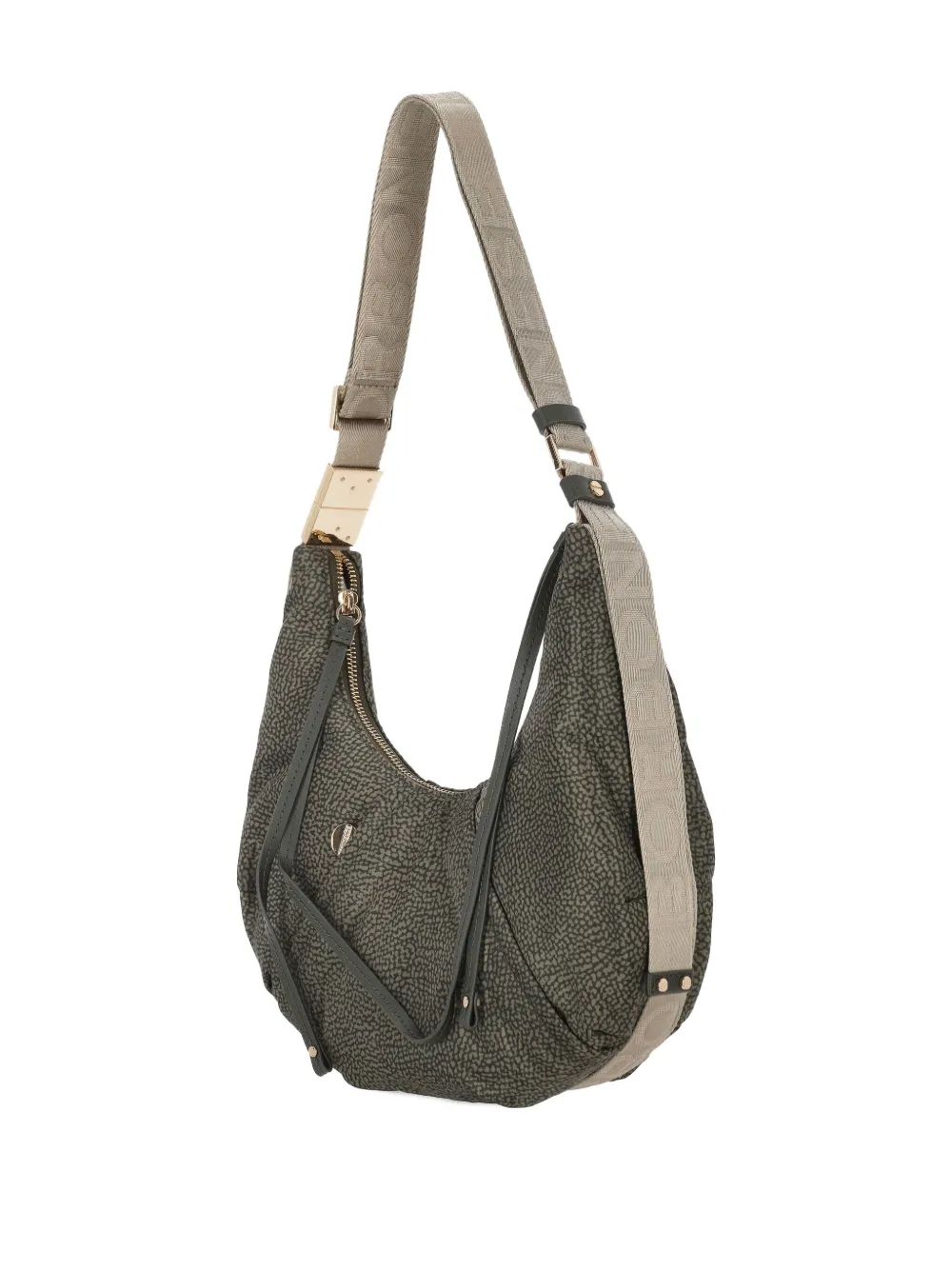 Borbonese Small Zip-fastening Shoulder Bag In Gray