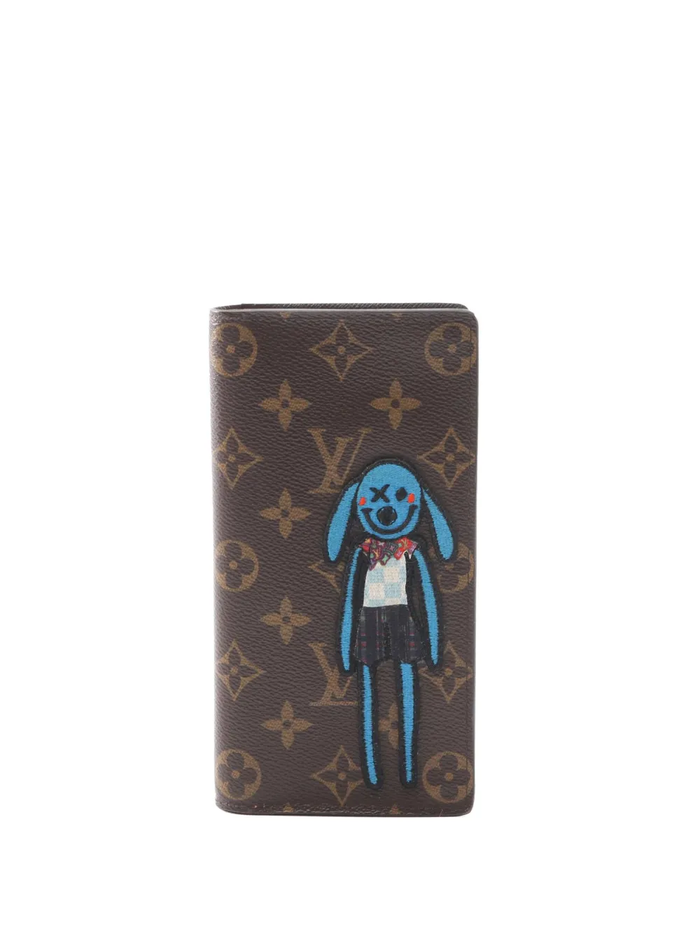 Louis Vuitton Pre-Owned 2021 モノグラム エンブロイダリー カートゥーン LV フレンズ ブラザ ウォレット Louis Vuitton Pre-Owned 2021 モノグラム エンブロイダリー カートゥーン LV フレンズ ブラザ ウォレット