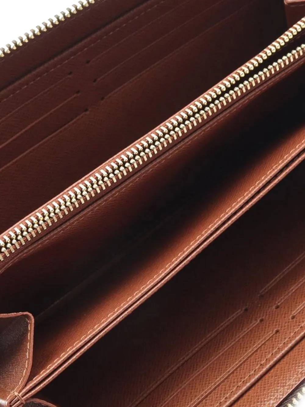 Pre-owned Louis Vuitton 2000-2025 Monogram Zippy Wallet Long Wallets In Brown