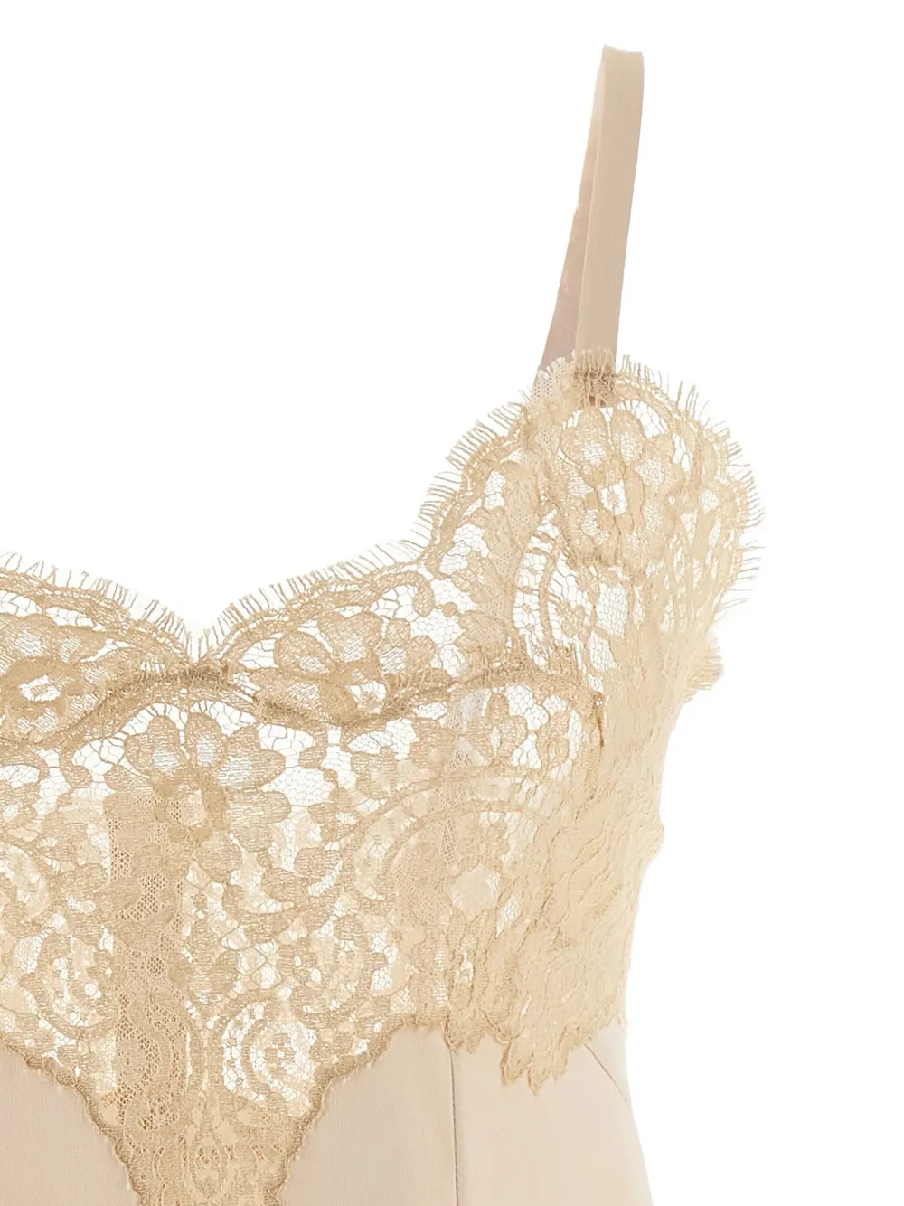 Dolce & Gabbana Lace-detail Mini Dress In Pink