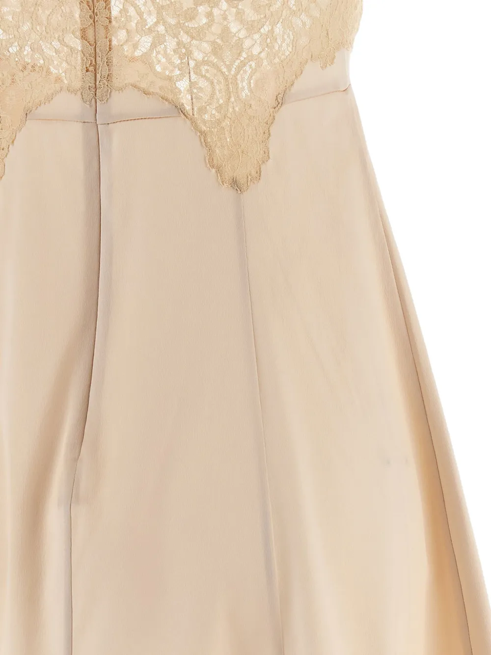 Dolce & Gabbana Lace-detail Mini Dress In Pink