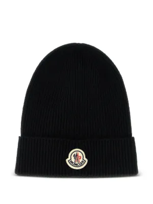 Moncler Grenoble リブビーニー | ブラック | FARFETCH JP