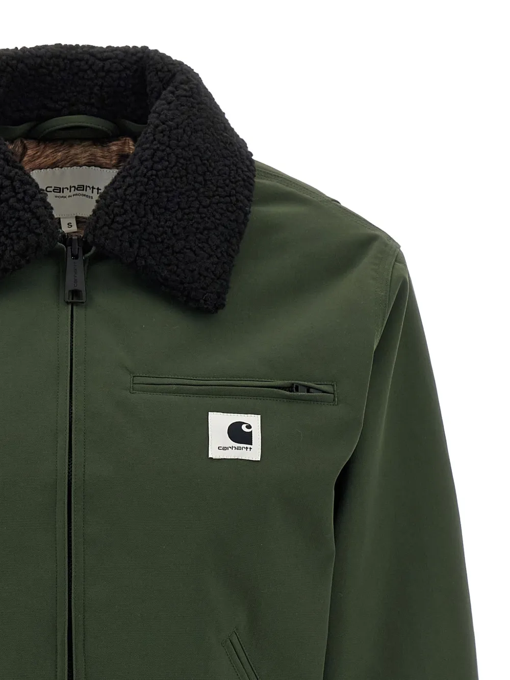 Carhartt Newkirk Corduroy-collar Bomber Jacket In Green