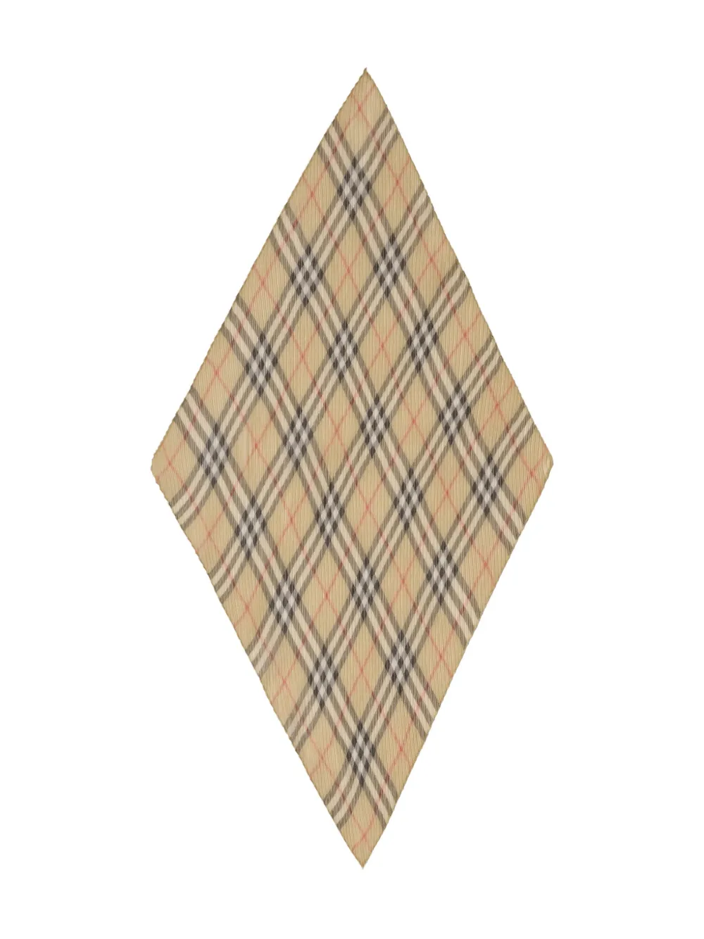 Burberry checked pleated silk chiffon scarf | Men | Image 2