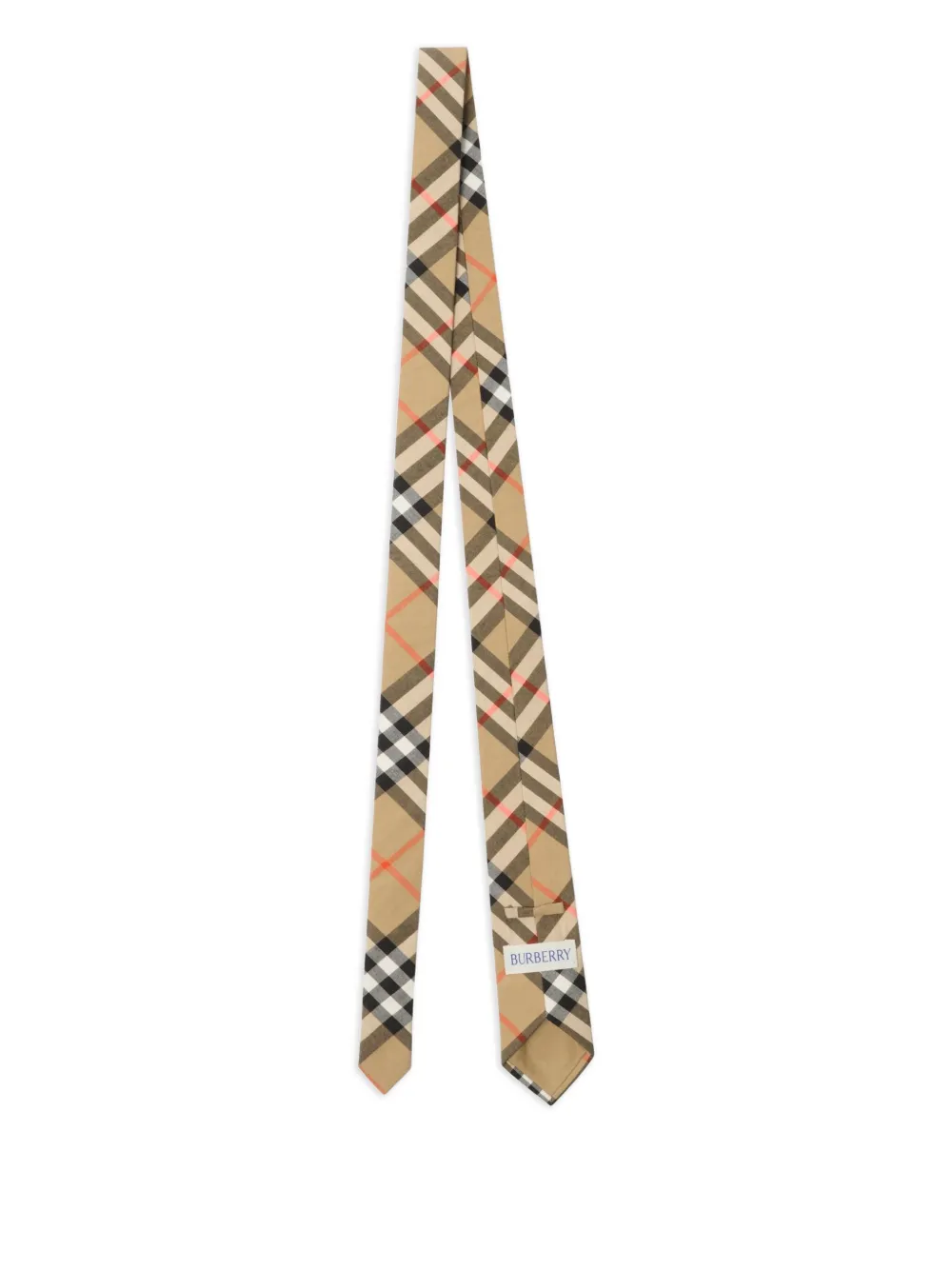 Burberry Kids checked cotton tie - Beige