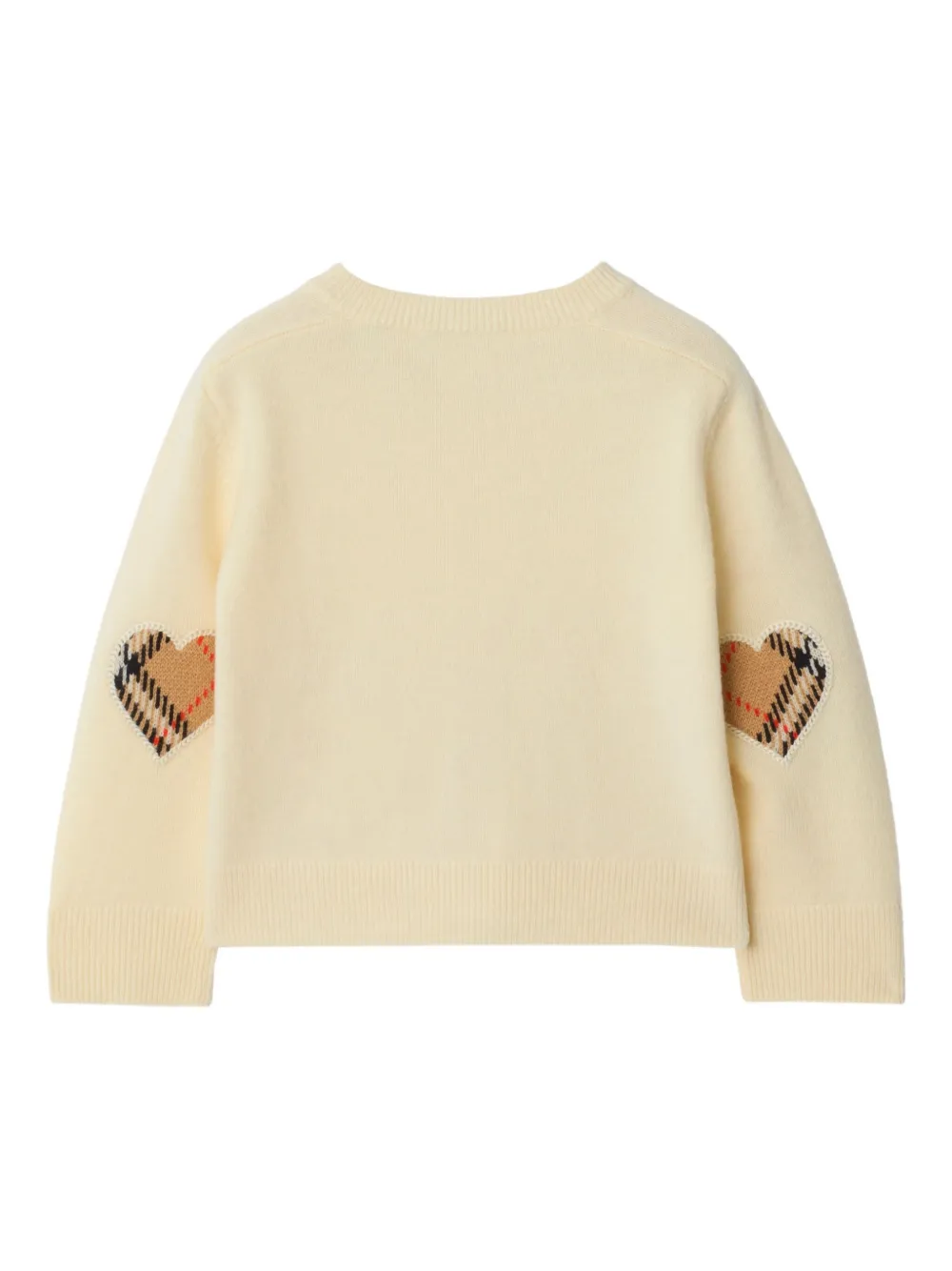 Burberry Kids Geruit kasjmier wollen vest Beige