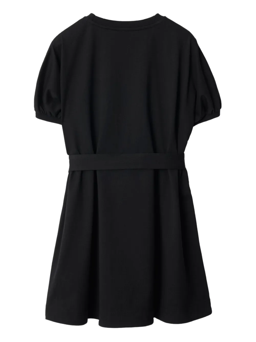 Burberry Kids T-shirtjurk met geborduurde ruiterprint en geruite afwerking Zwart