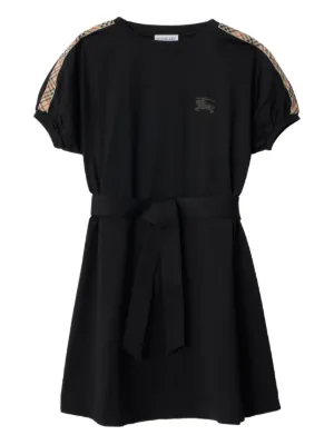 Burberry Kids ロゴ ワンピース | ブラック | FARFETCH JP