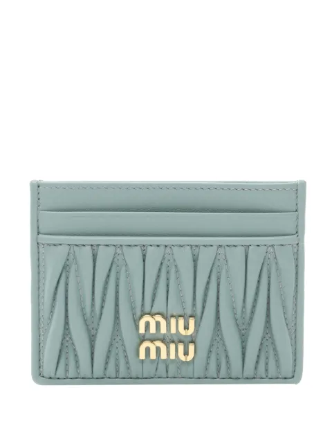 Miu Miu Pre-Owned 2010-2025 Leather Matelasse Case card holder
