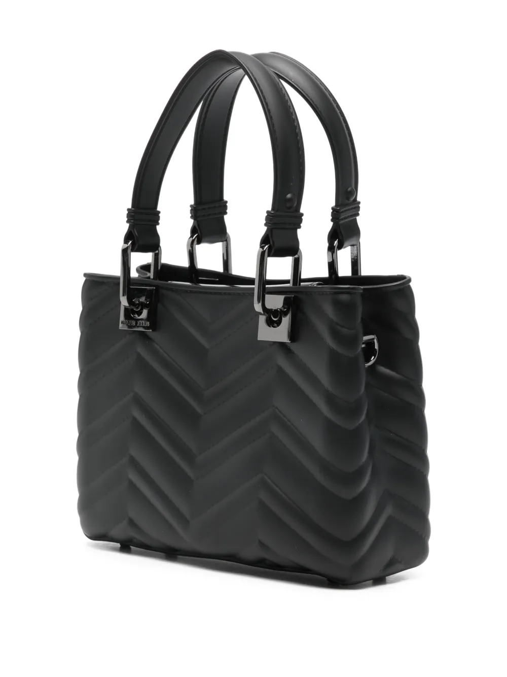 Marc Ellis Logo-charm Shoulder Bag In Black