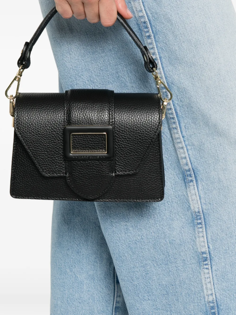 Marc Ellis Kourtney buckle-detail shoulder bag - Zwart