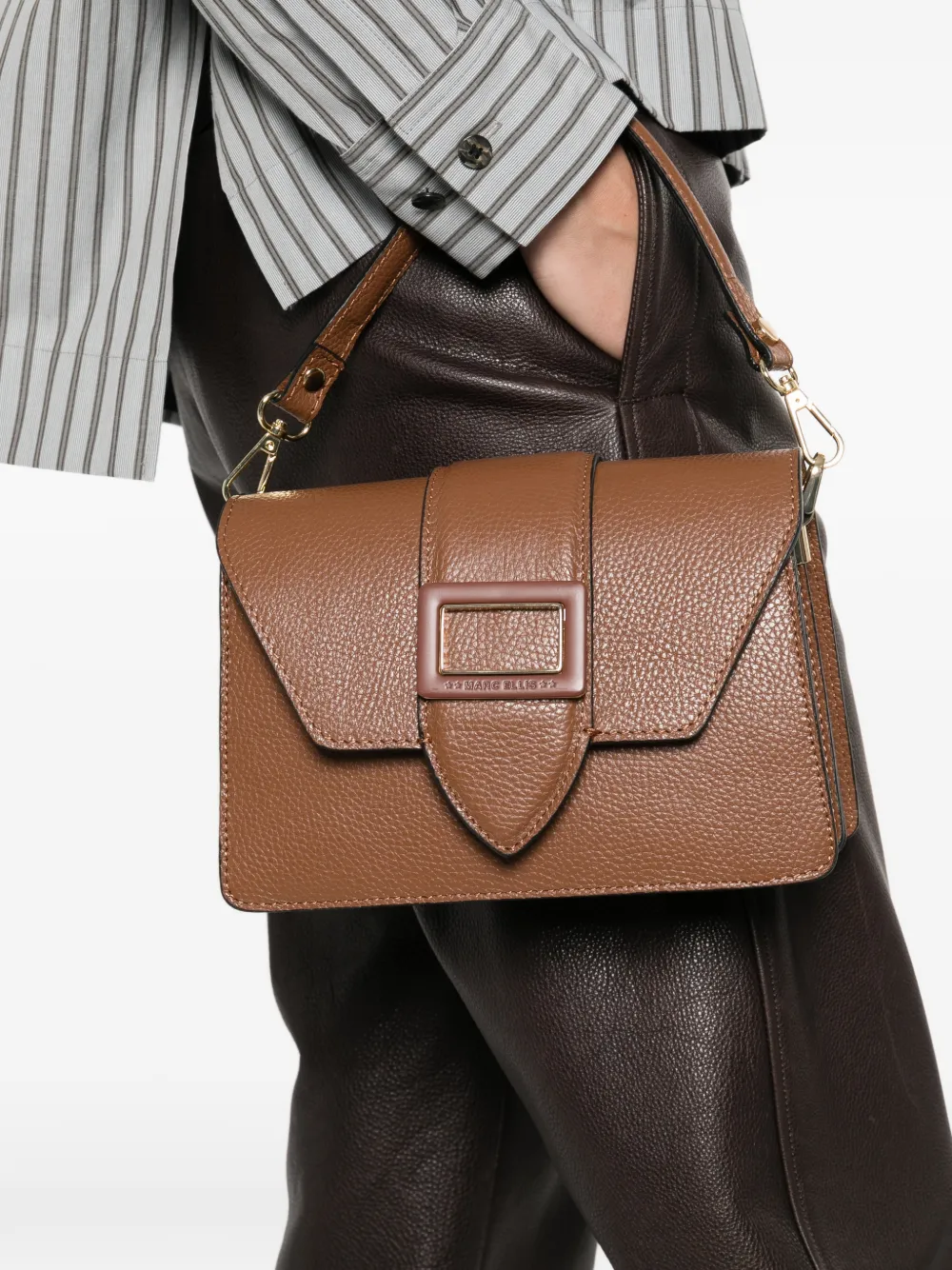 Marc Ellis medium Kourtney buckle-strap tote bag - Bruin