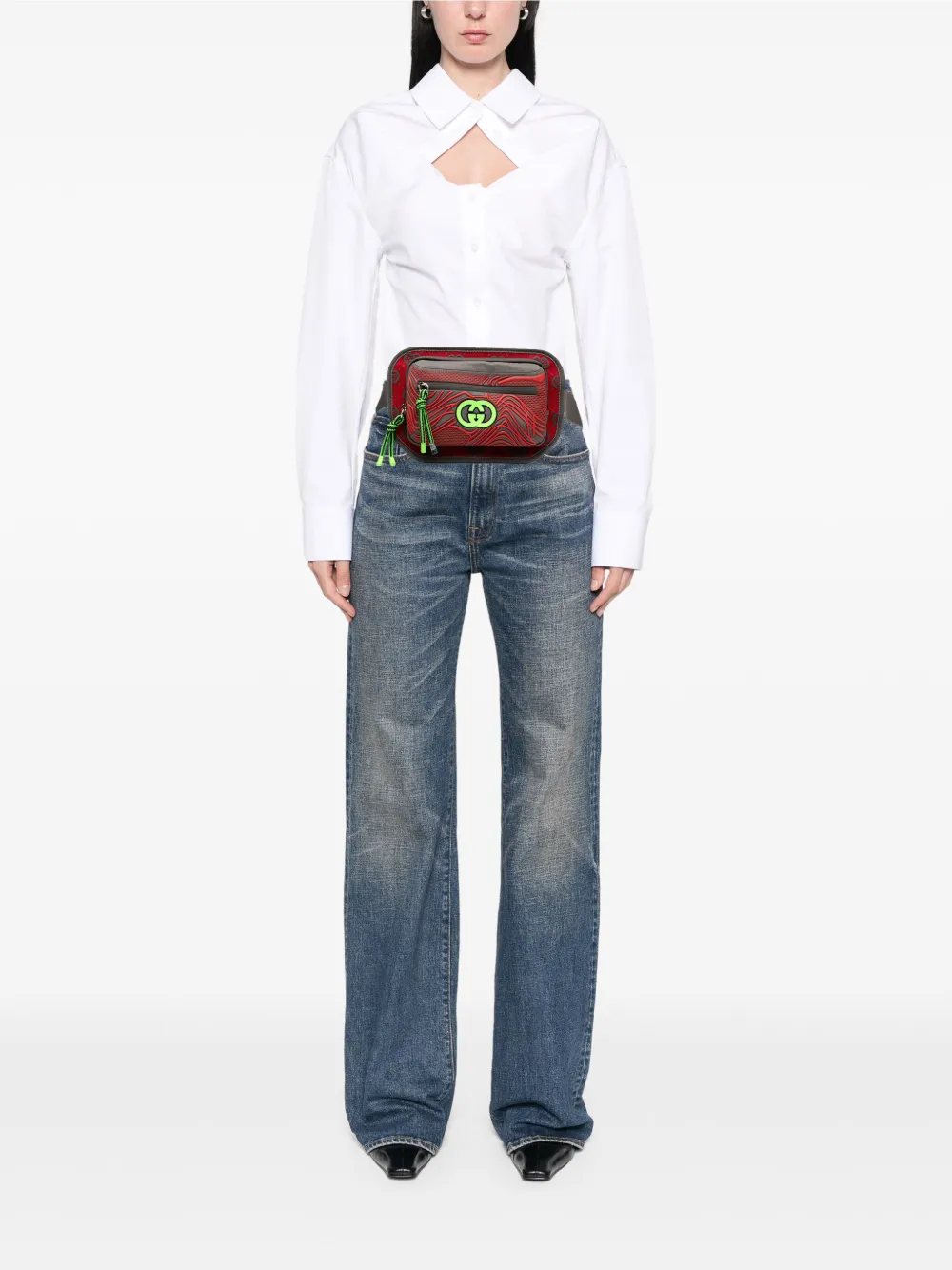 Gucci Pre-Owned sac banane en nylon et caoutchouc à motif GG (2016-2025) | Pre-owned | Image 2