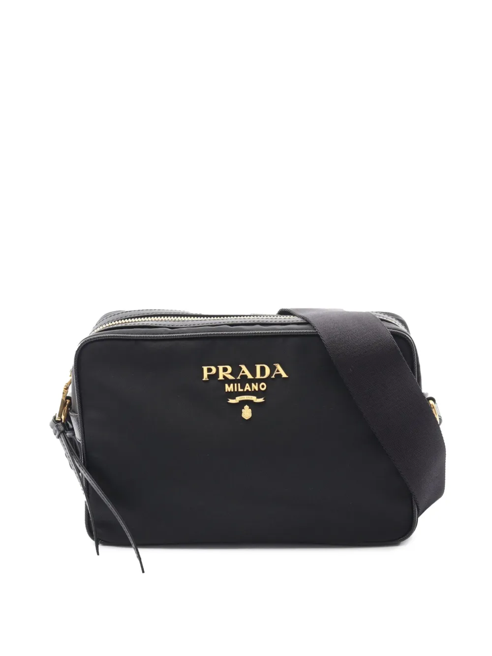 Prada Pre-Owned 2010-2025 テスート カメラバッグ ショルダーバッグ - ブラック