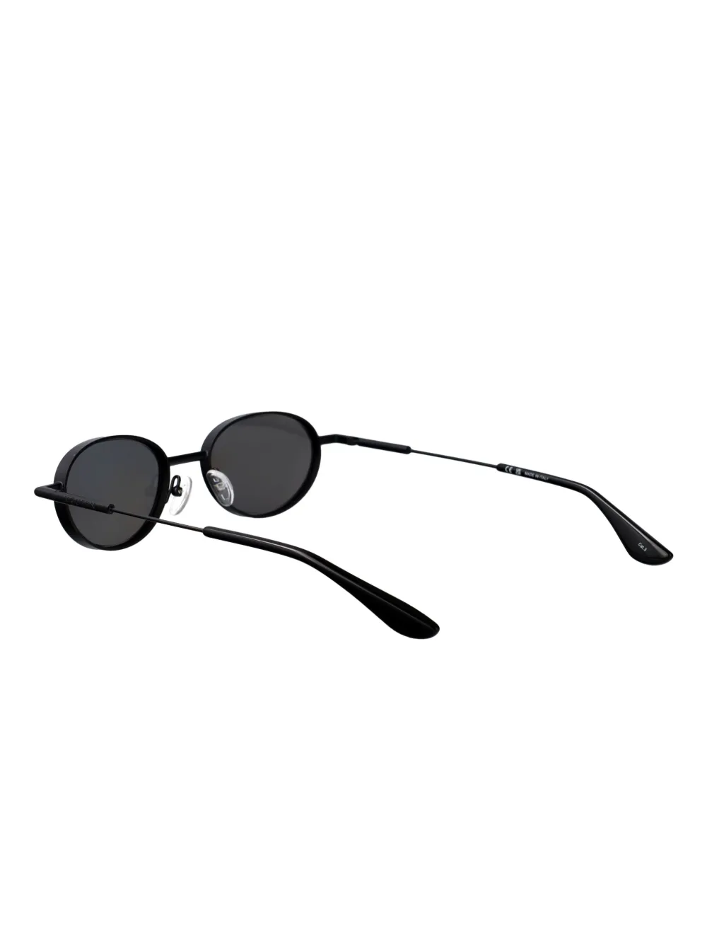 Alexander McQueen Eyewear Zonnebril met ovalen montuur Zwart