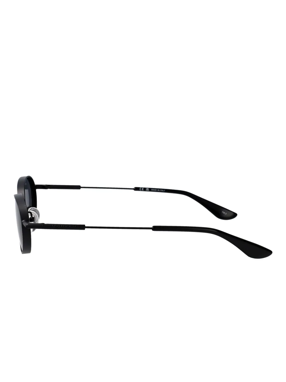 Alexander McQueen Eyewear Zonnebril met ovalen montuur Zwart