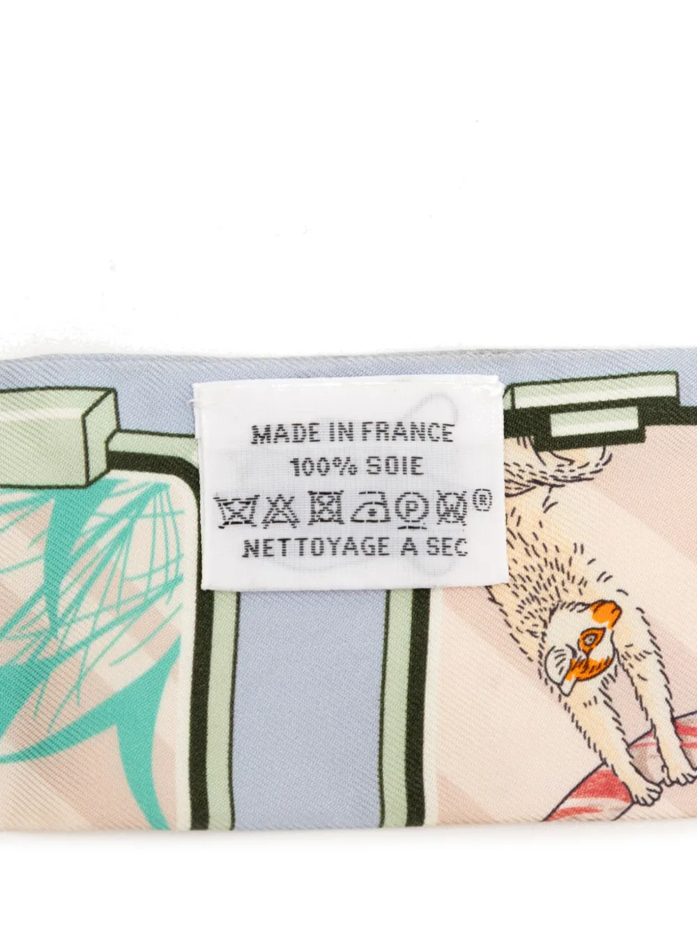 Pre-owned Hermes 2010-2025 Story Silk Twilly Scarf Scarves In Blue