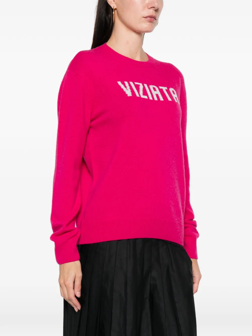 Mc2 Saint Barth New Queen Round-neck Sweater In Pink
