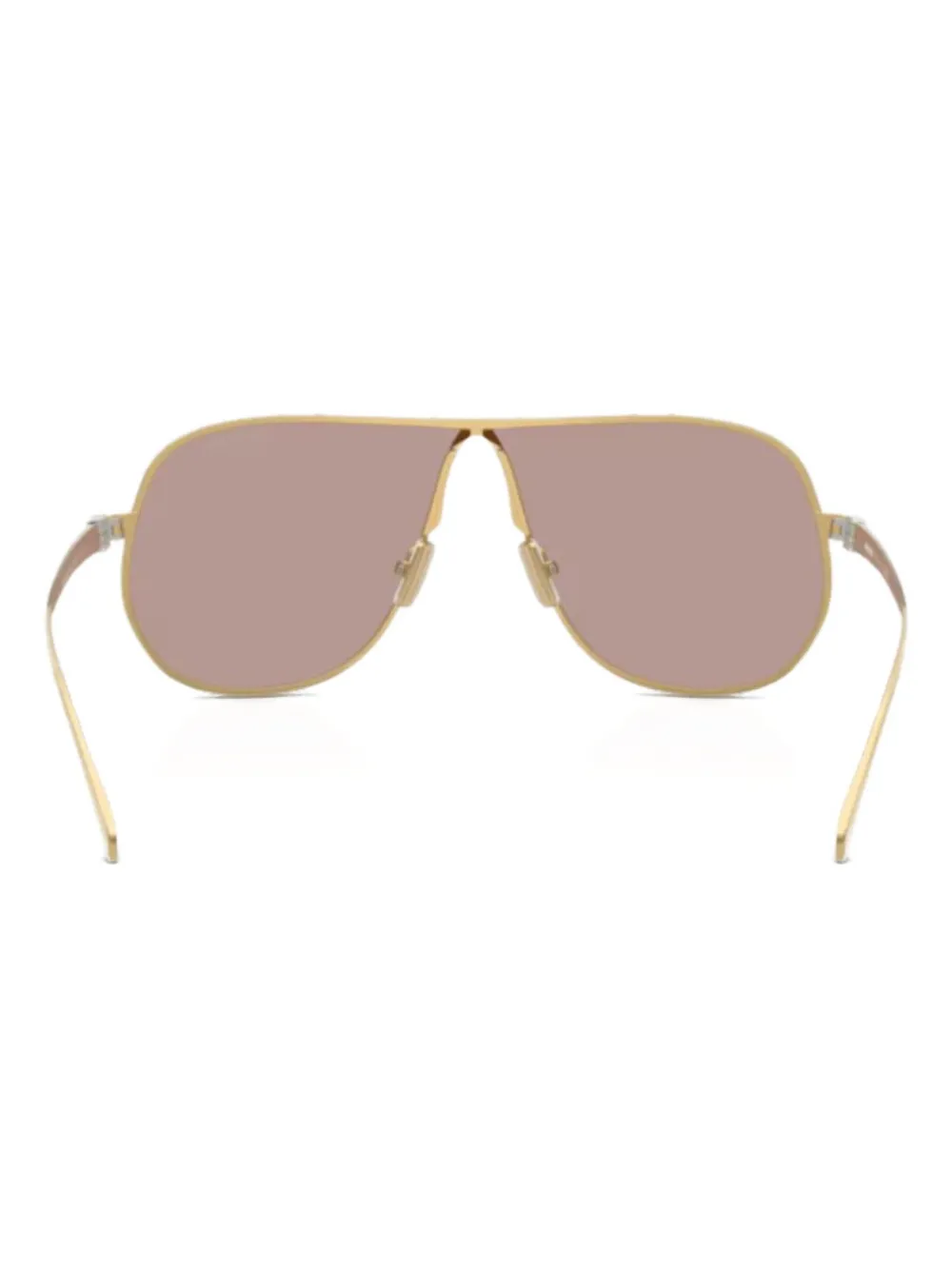 Miu Miu Eyewear Zonnebril met geometrisch montuur - Goud
