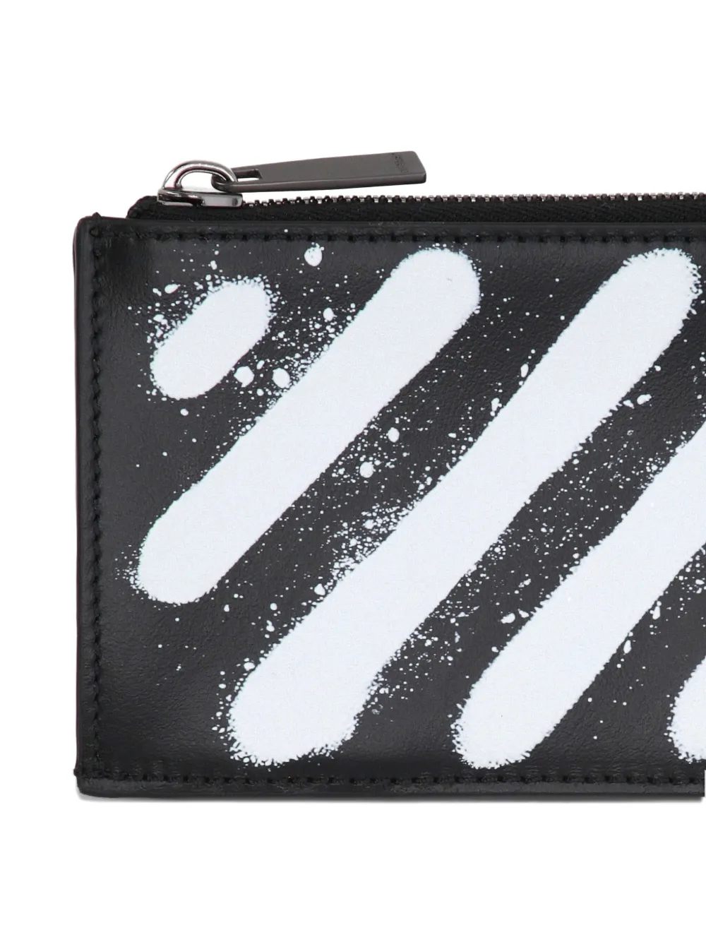 Off-white Logo-detail Wallet In Black