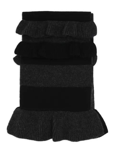 Simone Rocha ruffled logo scarf