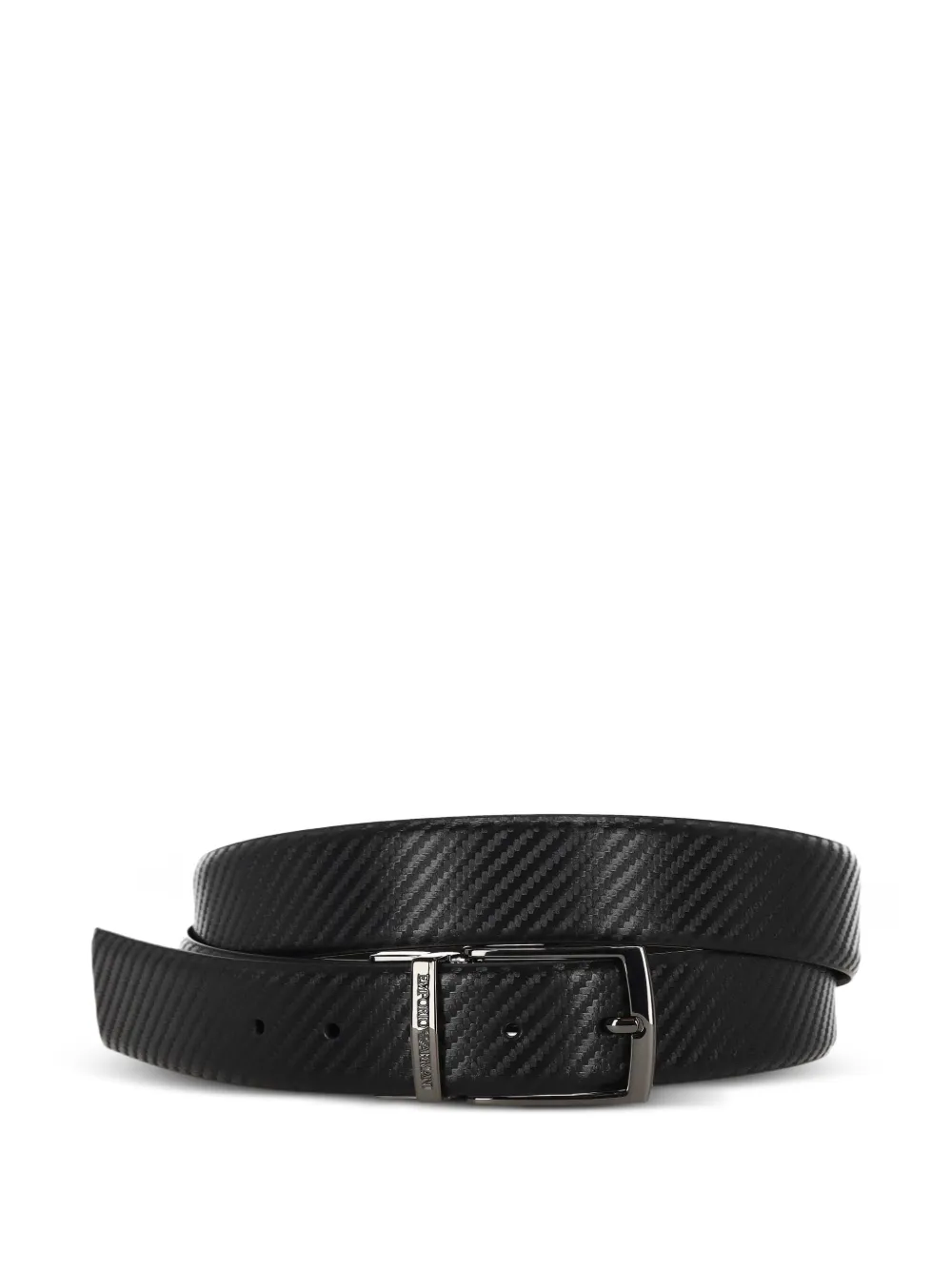 Emporio Armani ceinture texturée à boucle | noir | Image 1