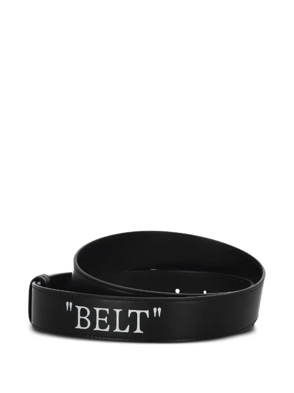 off white arrow leather belt