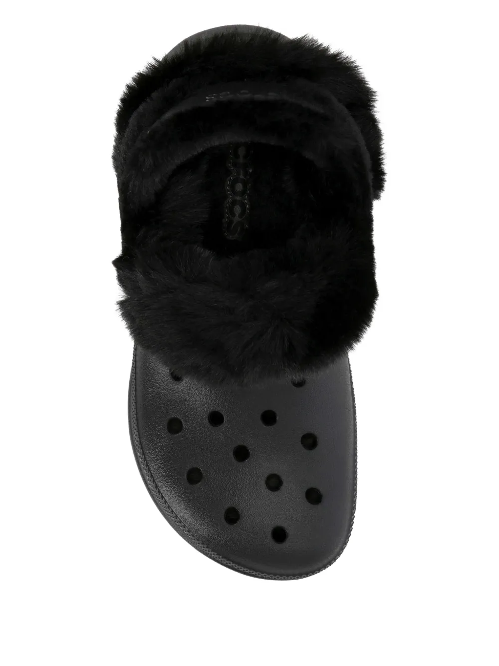 Crocs Bae Textured Lined Platform Slip-on In Black