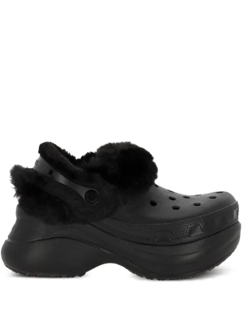 Crocs Bae textured lined platform slip-on