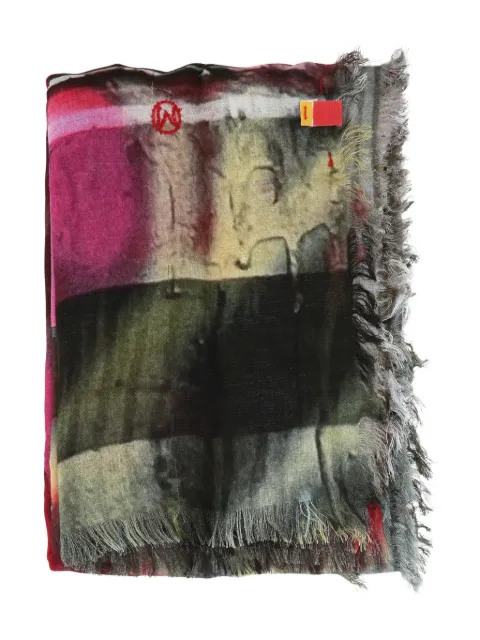 TALKING WALLS Ela Chromas fringed scarf