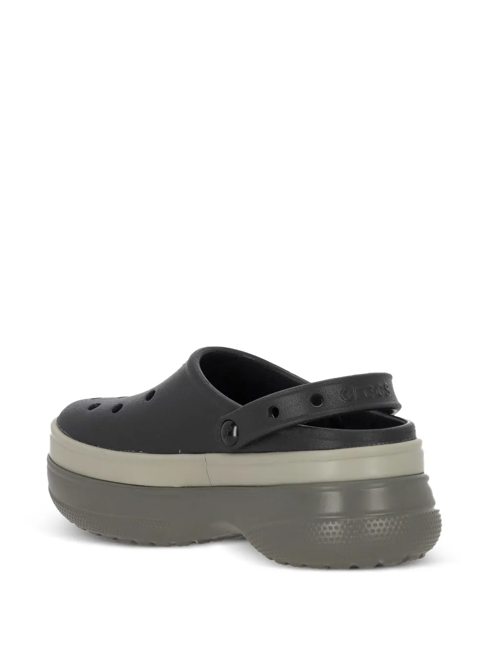 Crocs Slingback slip-on sneakers met plateauzool Zwart
