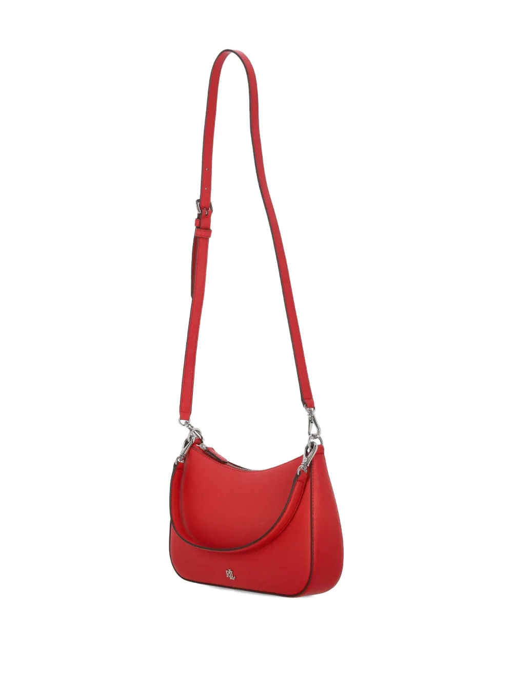 Ralph Lauren Danni Medium Logo-detail Shoulder Bag In Red