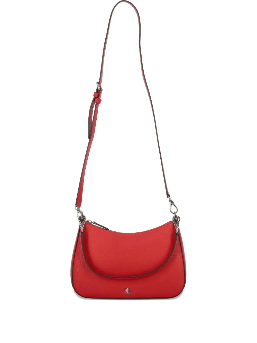 Ralph Lauren Danni Medium Logo-detail Shoulder Bag In Red