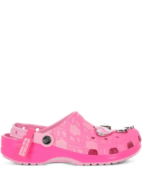 Crocs heart appliqués slip-on