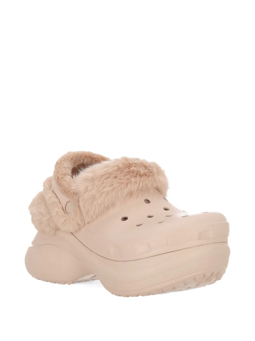 Crocs Textured Platform Slip-on In Neutral