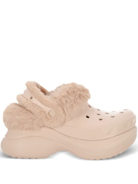 Crocs textured platform slip-on