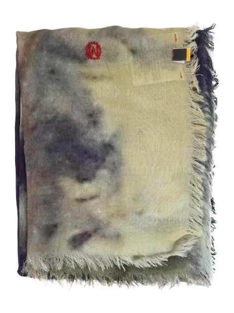 TALKING WALLS Ela Leopard fringed scarf